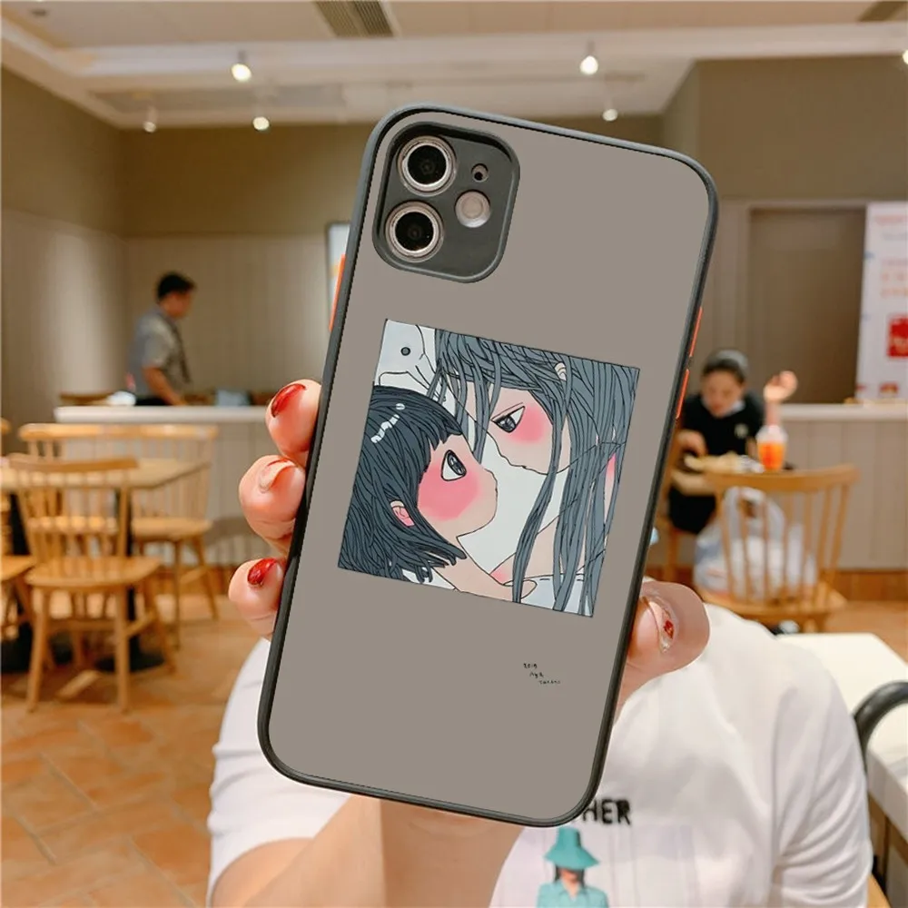 Aya Takano Phone Case for iPhone 14 11 12 13 Mini Pro Max 8 7 Plus X XR XS MAX Translucent Matte Cover