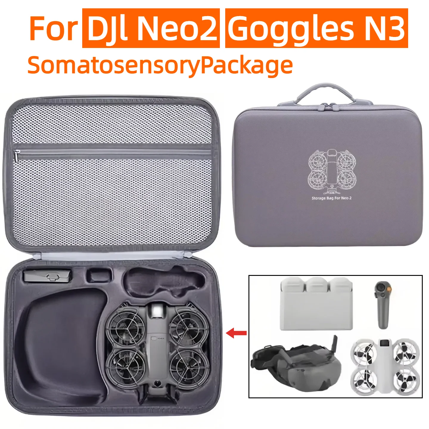 For Dji NEO2 Portable Carrying Case Hard EVA Storage Bag Waterproof Protective Battery Box Storage Case For NEO2 Accessory Case