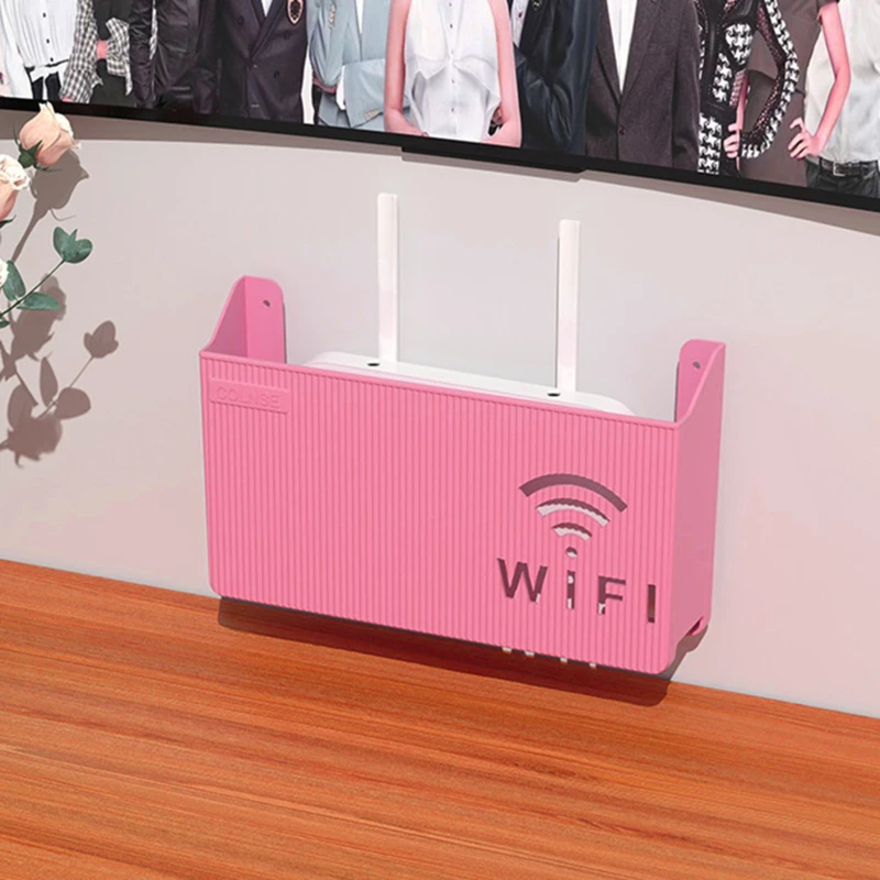 Wireless Wifi Router Shelf Storage Box Wall Hanging ABS Plastic Organizer Box Cable Power Bracelet Organizer Box Home Decor New