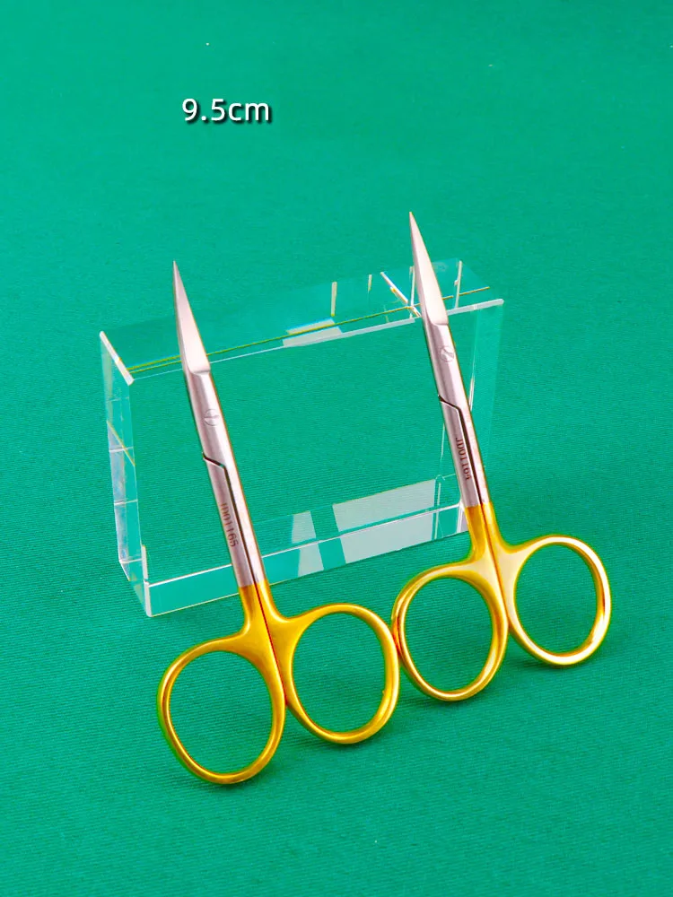 Ultra fine ophthalmic scissors 9.5 suture removal scissors double eyelid tools ophthalmic beauty scissors tissue scissors