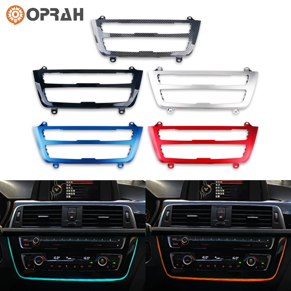 

For BMW 3 4 Series M3 M4 3GT F30 F35 F31 Center Console AC Panel Ambient Light Radio Trim LED Dashboard Atmosphere Lamp2012-2018