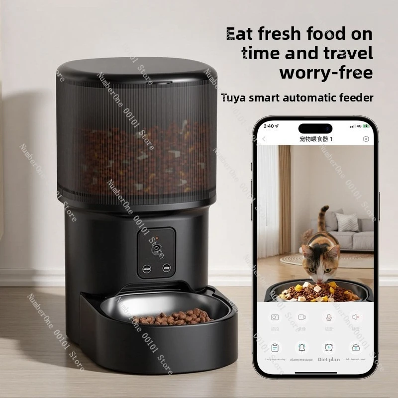 Pet Smart Feeder | Timed Feeding | Remote Voice Control Home Video Feeder