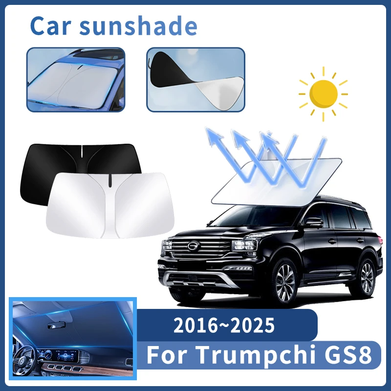 

Auto Parts For Trumpchi GS8 2016~2025 2017 Sunshade Windshield Sun Protection Heat Cover Summer Car Interior Accessories Tools