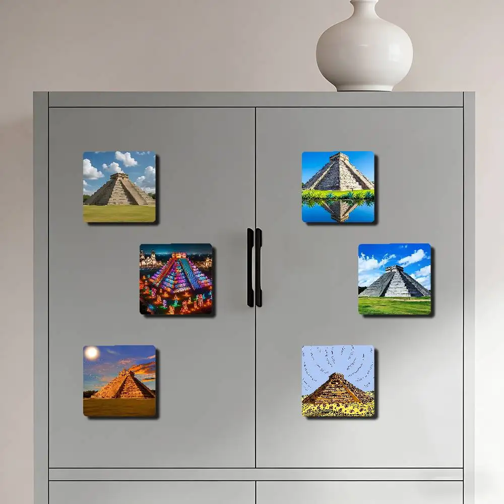 Mexico Chichén Itzá Pyramid Of The Maya Refrigerator Magnet Personalized Creative Magnetic Stickers With Magnets