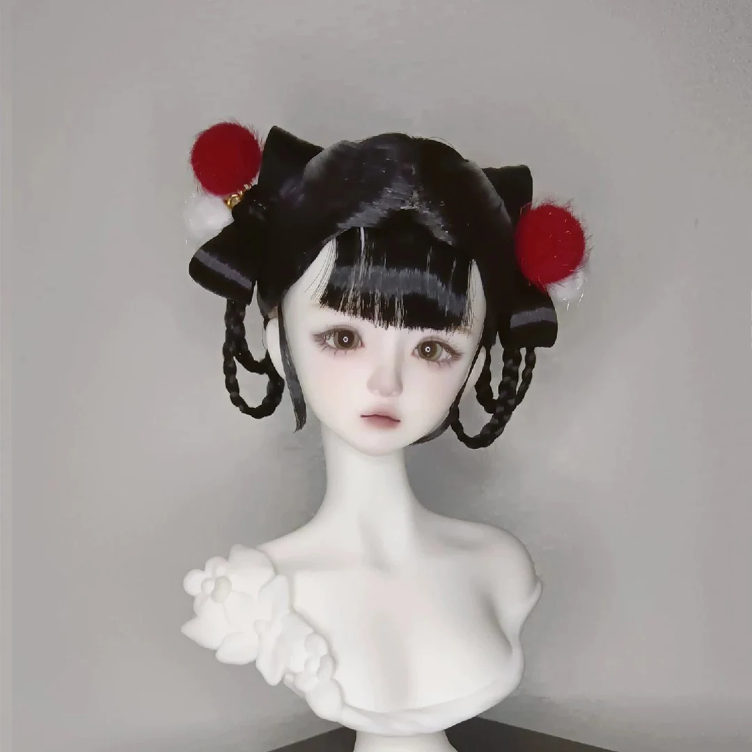 1/6 1/4 1/3 Ancient Costume BJD Wig Chinese Hanfu Fairy Hair Retro Wigs For BJD/SD YOSD MSD SD13 SSDF Doll Accessories C2386