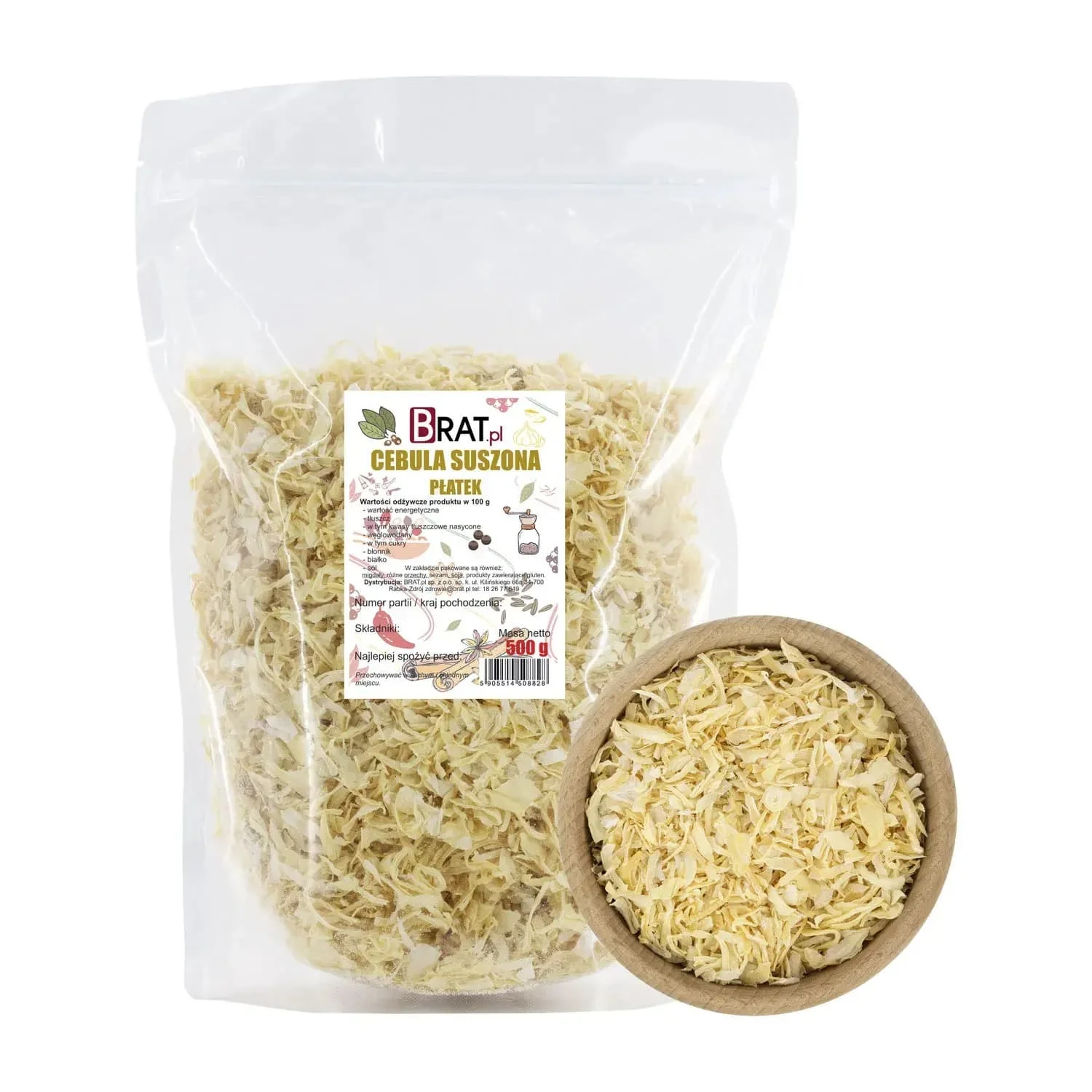 Cebula suszona płatek 500g