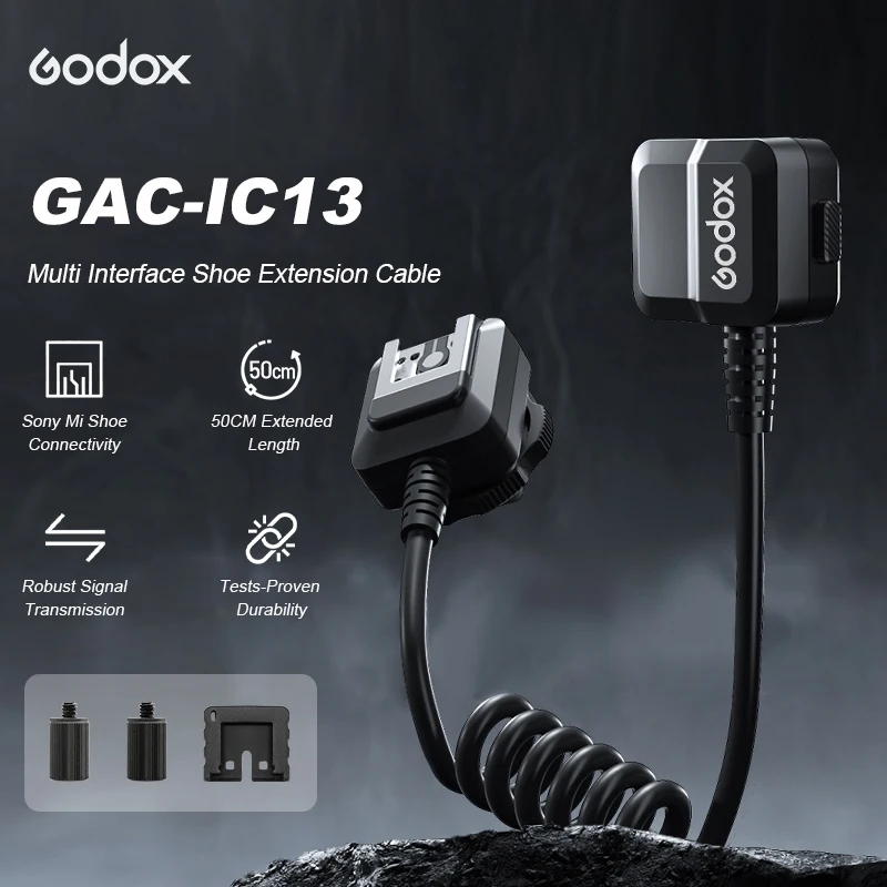 Godox GAC-IC13 /IC4 소니 MI 핫슈 마이크용 오디오 어댑터 연장 케이블 ECM XLR-k3m 어댑터 디지털 아날로그용