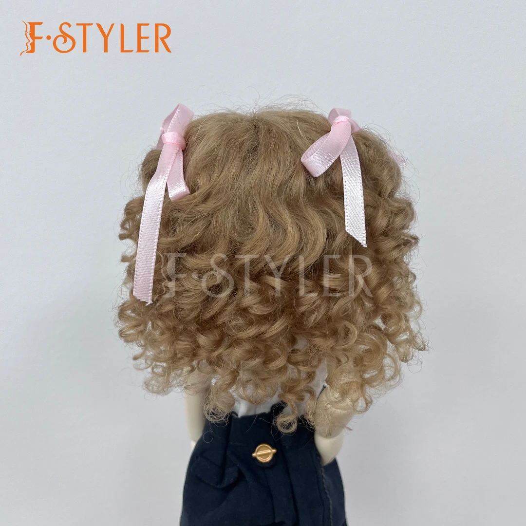 FStyler Mohair Wig for BJD Handmade Curls Wavy Soft Wigs Blythes1/8 1/6 1/4 1/3 Various Size Dolls Accessories