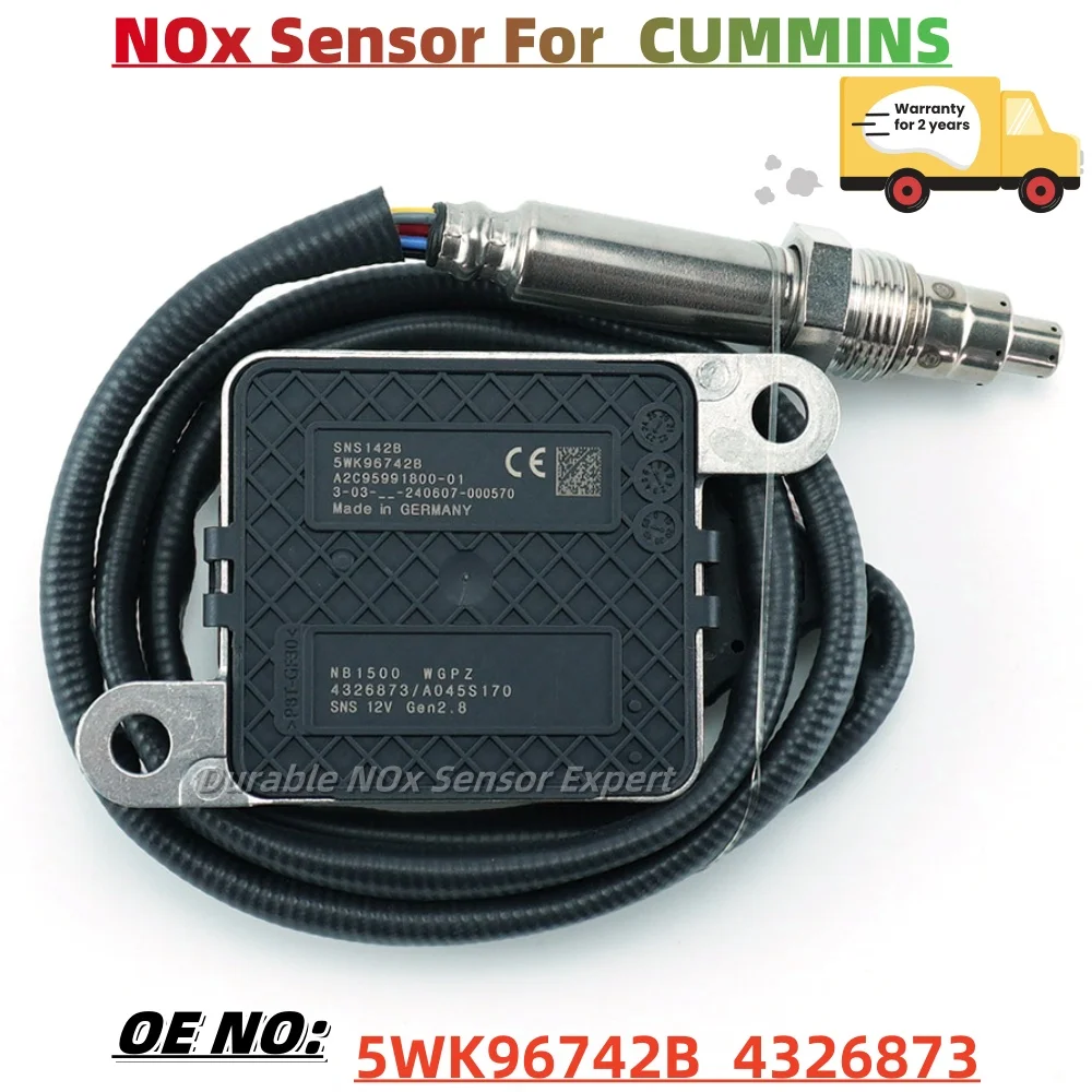 

4326873 5WK9 6742B 5WK96742B 5WK96742A New Nitrogen Oxygen NOx Sensor For 2013-18 Dodge Ram 6.7L Diesel For Cummins ISB