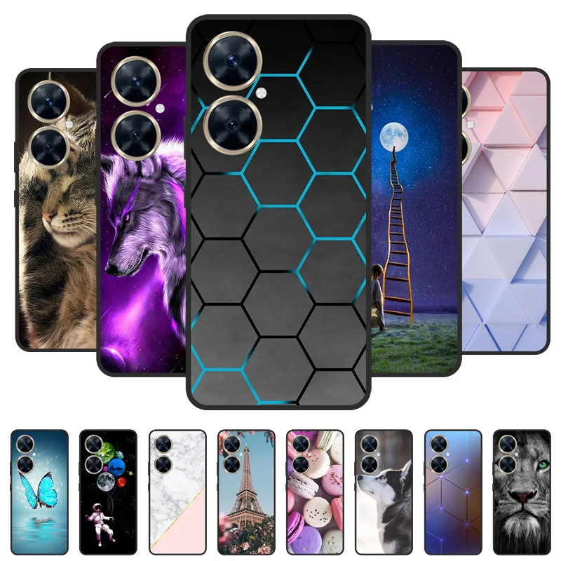 For Funda Huawei Nova 11i Case Soft Silicone Wolf Back Cover Phone Cases for Huawei Nova 11i MAO-LX9 Case Nova11i 11 i Coque