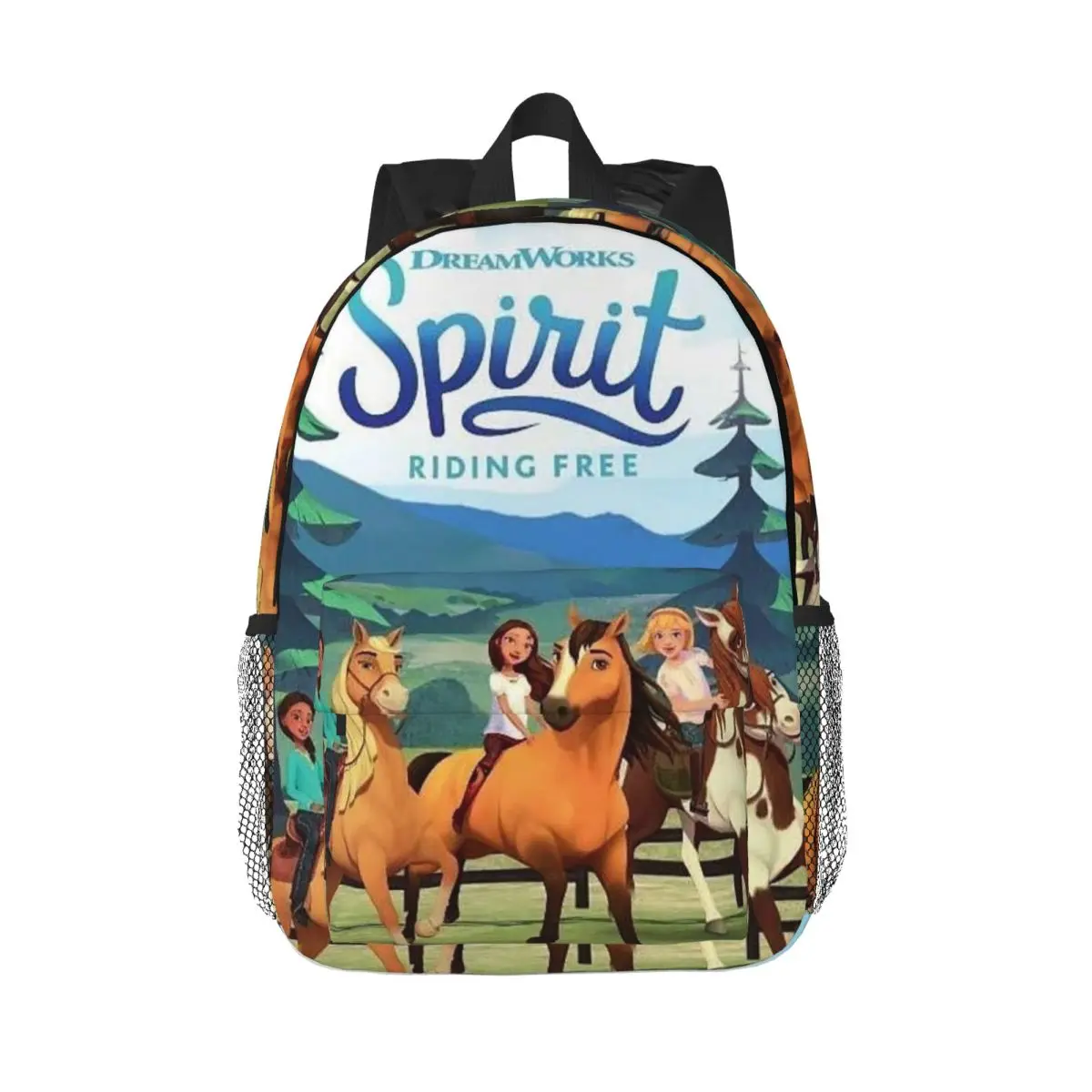 

Рюкзак Spirit Riding, горячая распродажа, рюкзак большой емкости для мальчиков и девочек, сумка для книг, сумки на плечо для мужчин, женщин, детей, школьная сумка