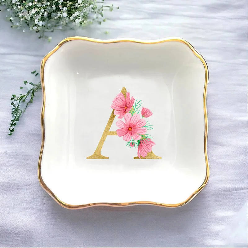 Ramo A-Z texto plato de cocina occidental americana plato de carne Irregular creativo plato plano para el hogar