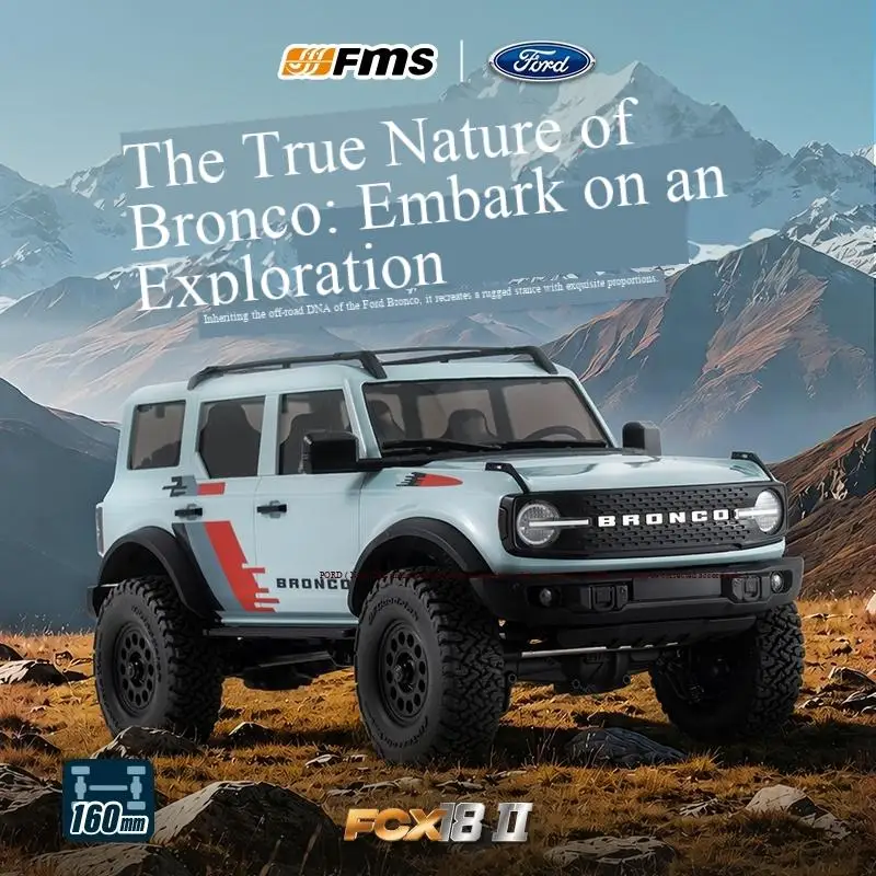 FMS 1/18 FCX18II Ford Bronco 4WD RC Remote Control Car Simulation Climbing Car Off-road Vehicle Outdoor