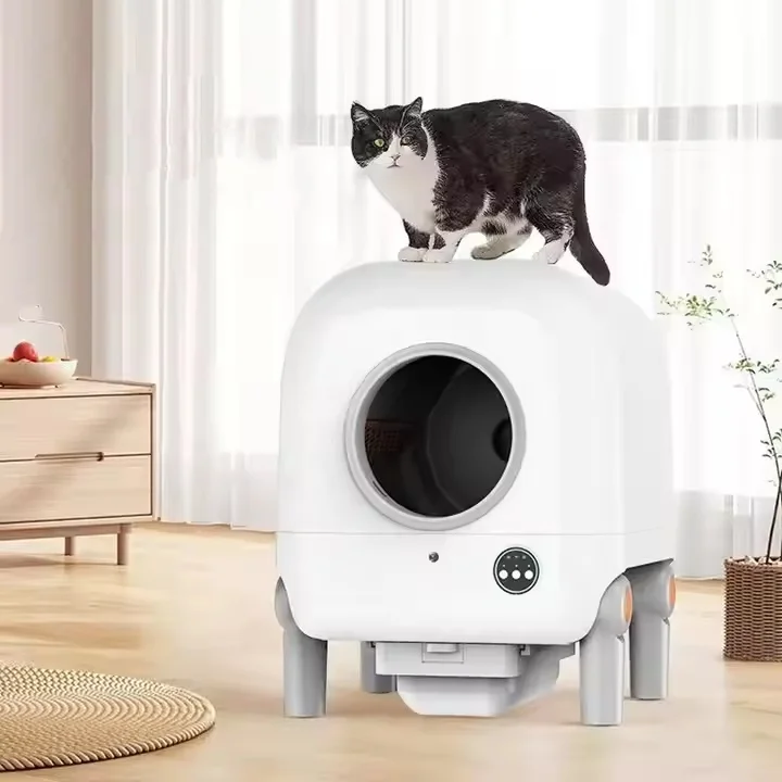

Large XL Ventilation Cat Litter Box Wifi APP Automatic Cat Toilet Pan Easy Clean for Home Use
