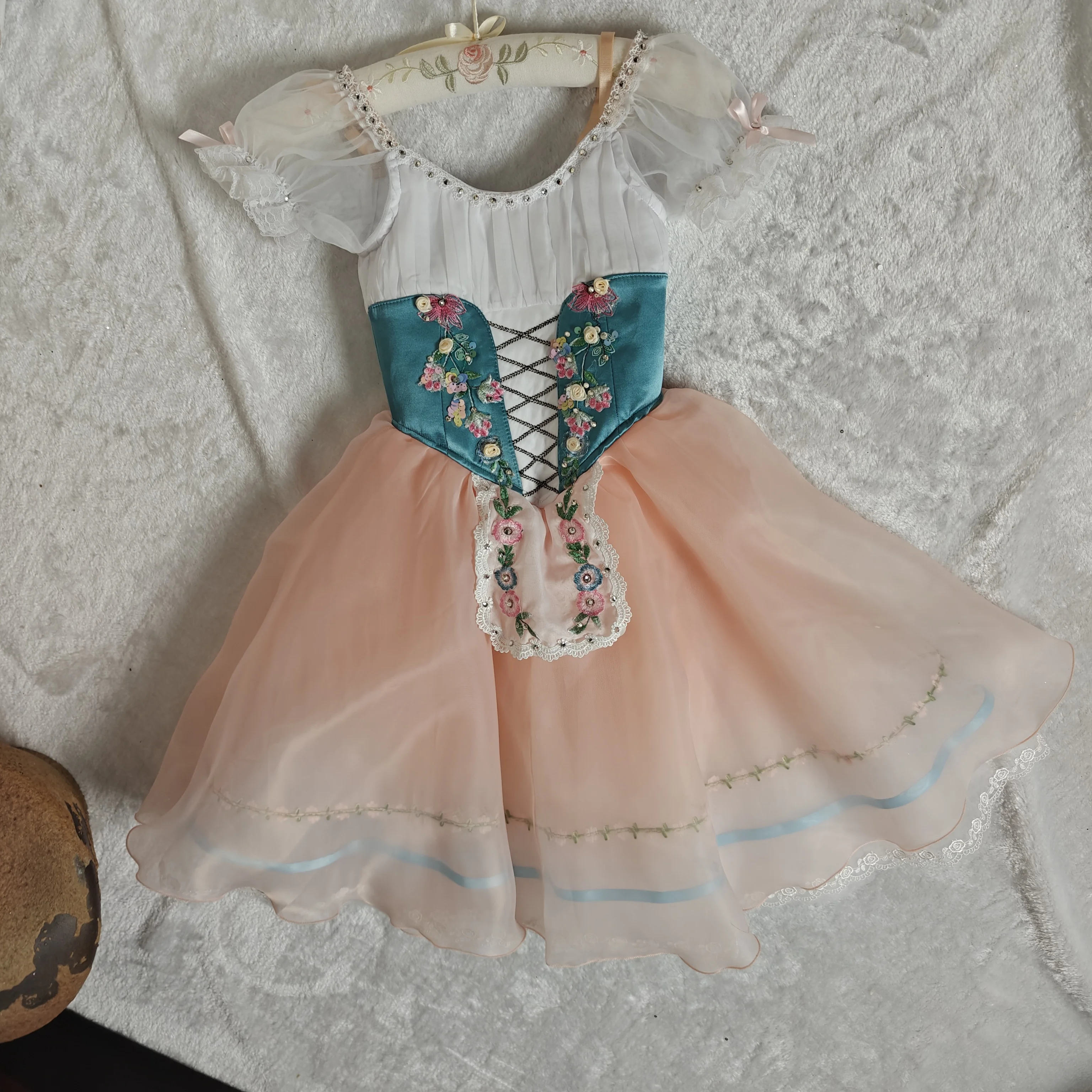 BT01560 Kids Girls Children Women Adult Performance Wear Pink cupid long shirt Ballet Tutu Costumes