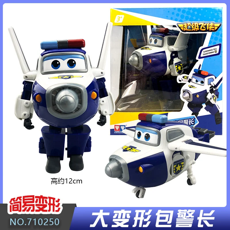 Auldey Super Wings Conjunto de brinquedos completos - Robôs transformadores de tamanho grande Jett Dizzy Dizzy Toys para meninos meninas crianças presente de Natal