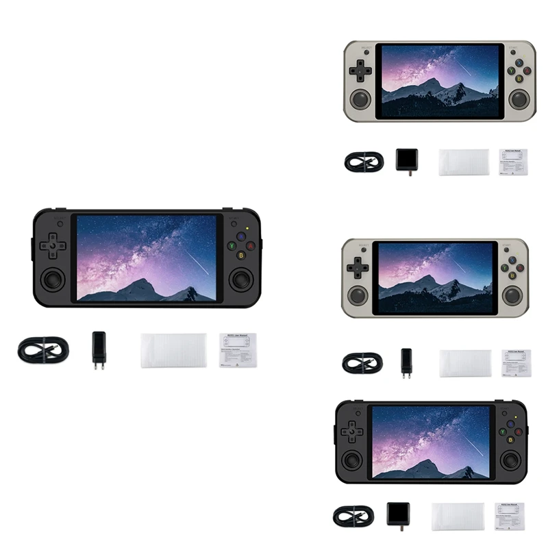 

AU61-RG552 Retro Video Game Console 16G+64G 5.36 Inch IPS 1920X1152 Dual Systems Android Linux Pocket Game Player