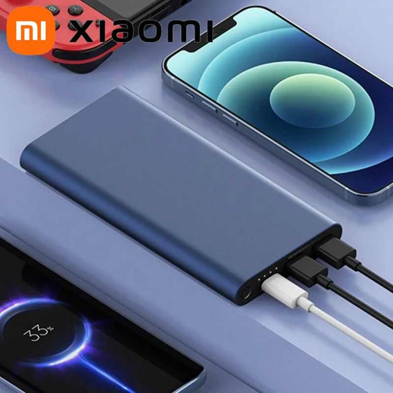 Xiaomi 10000mAh Portable Super Fast Charging Power Bank 22.5W Type C QC3.0 PD Two Way Power Bank For Iphone Headphones Wristband