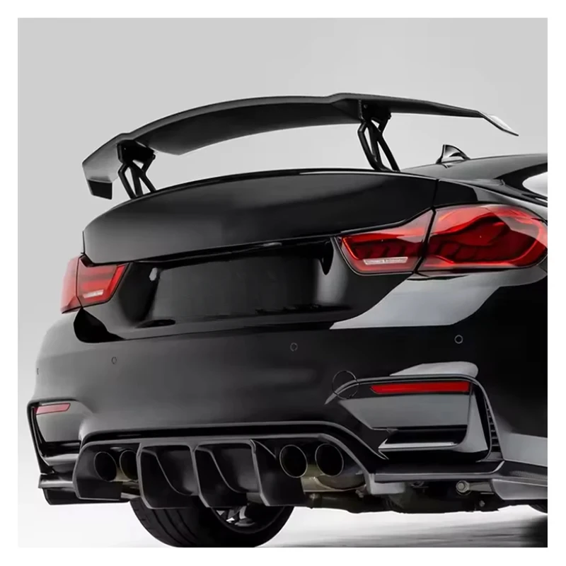 

Real Dry Carbon Fiber Rear Wing Spoiler Sedan F80 M3 F82 M4 V Style Racing Wing Boot Spoiler 2014-2020