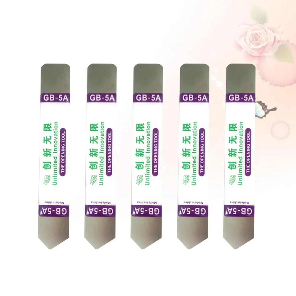 5 قطع أداة فتح إصلاح الهواتف المحمولة شفرة من الفولاذ المقاوم للصدأ مقبض فتاحة الهاتف #5