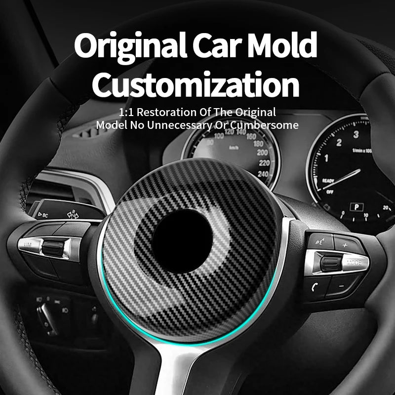 

For BMW F30 (2018-2019) F31 (2013-2017) Carbon Fiber Car Steering Wheel Airbag Protection Cover Auto Interior Tuning Accessories
