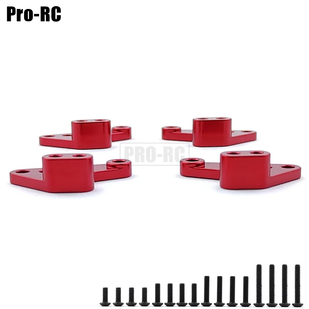 Amortiguador delantero y trasero, asiento de montaje inferior mejorado para Traxxas 1/10 MAXX V2 WideMaxx Rc, piezas de aleación, 4 Uds.