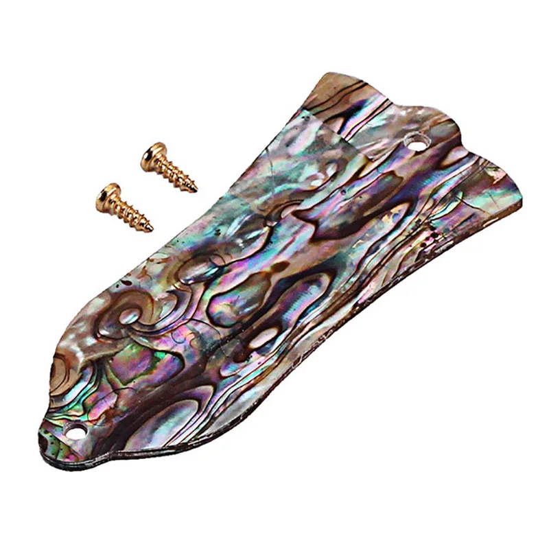 Real CUSTOM Natural Abalone Shell Guitar Truss Rod Cover with 2 Holes Fits for Gibson Les Paul