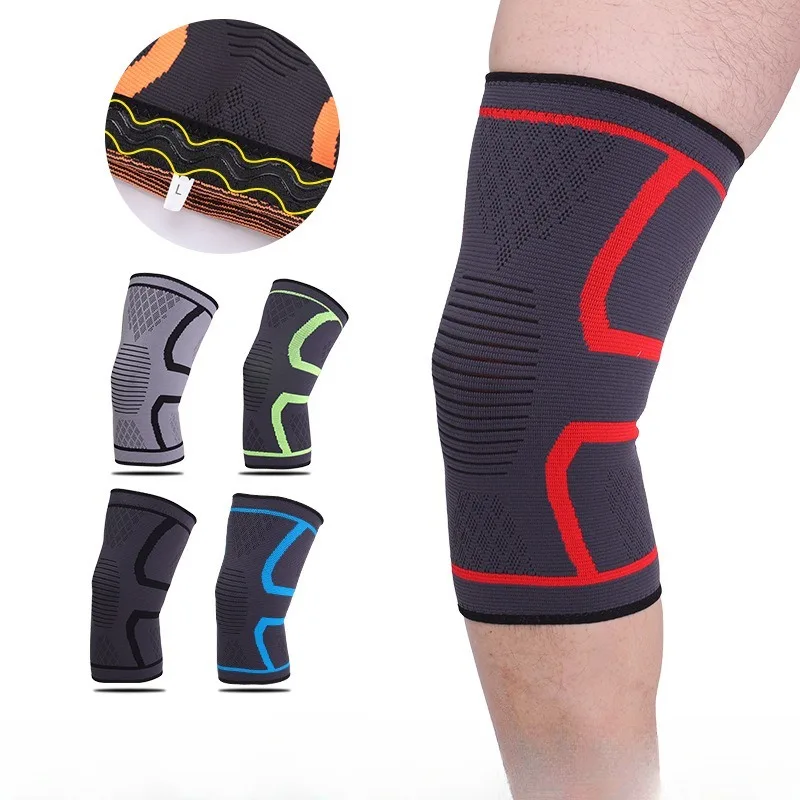 

1PCS Fitness Running Cycling Knee Support Braces Elastic Nylon Sport Compression Knee Pad Sleeve for Basketball Volleyball