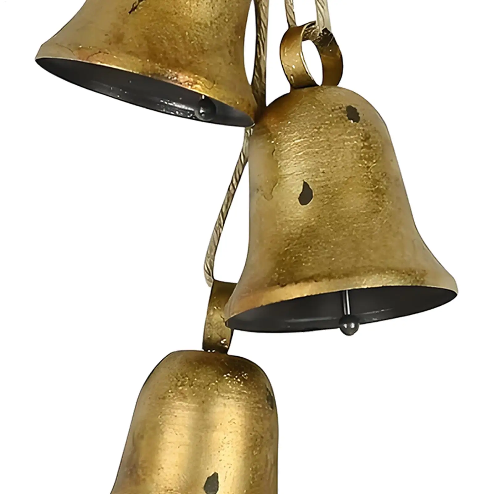 أجراس عيد الميلاد للزينة ريفي عطلة ديكورات المنزل عيد الميلاد الحلي أجراس الرجعية للنافذة في الهواء الطلق جدار الرف