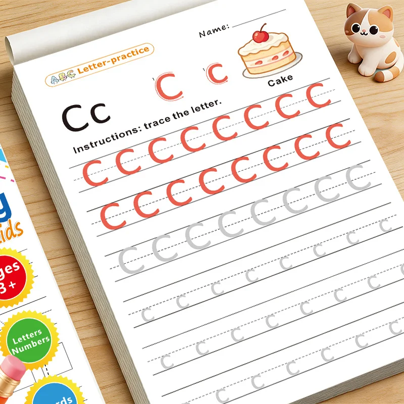 Preschool Alphabet Letter Tracing Workbook for Children Ages 3+ ABC Handwriting Practice Book Homeschool Kindergarten Learning