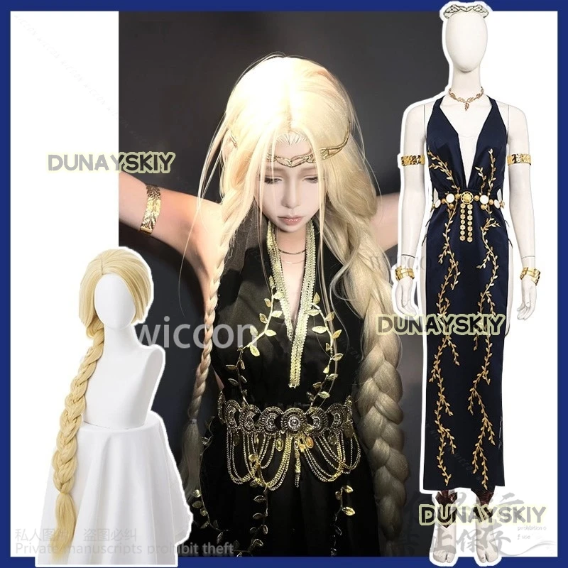 Queen Marika Cosplay Anime Game Eldenn Costume Rings high-quality Dress Lolita Shoes Wigs For Girls Woman Christmas Customized