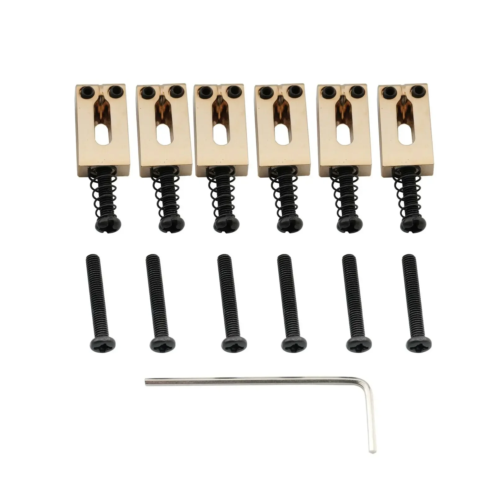 6Pcs Gold 10.8mm Modern Bridge Saddles For Import  TL Guitar