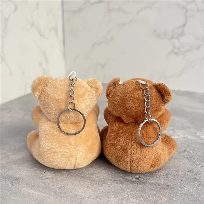 Bear Plush Keychain Cute Bear Pendant Stuffed Toy Kids Gift Birthday Gift Keychain for Bag