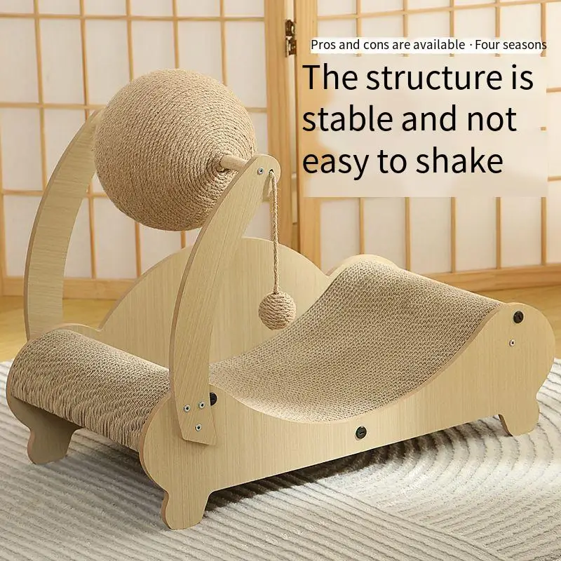 Rabbit Scratch Toy for Cats Kittens Indoor Playing Protect Furniture Natural Sisal Cat Scratcher Pet Training Accessory