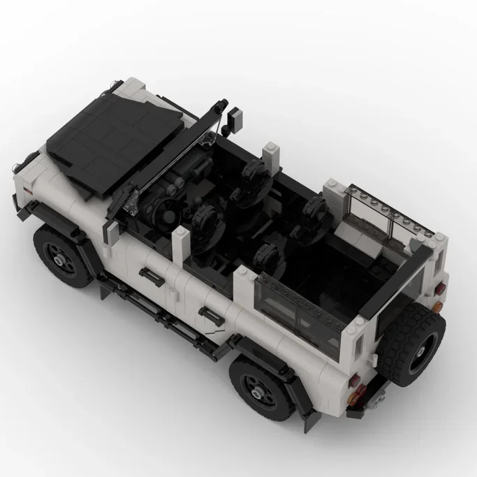 Moc Bouwstenen Automodel Verdediger Witte Voertuigtechnologie Modulaire Blokken Conrustion Speelgoed Diy Set Assemblage Cadeau