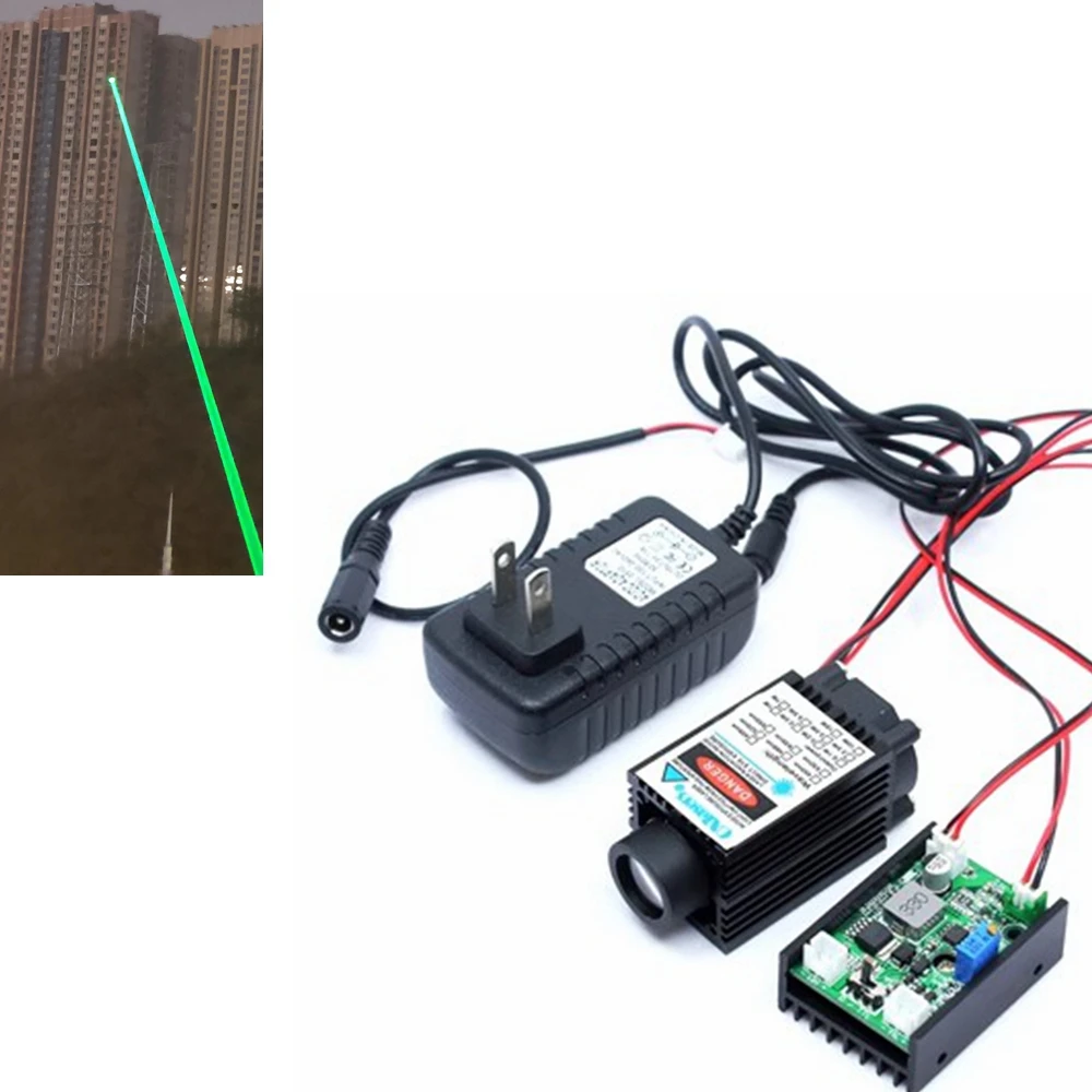 

Coarse light 520nm 1W green laser bird repeller 12V 1000mW laser module supports TTL PWM