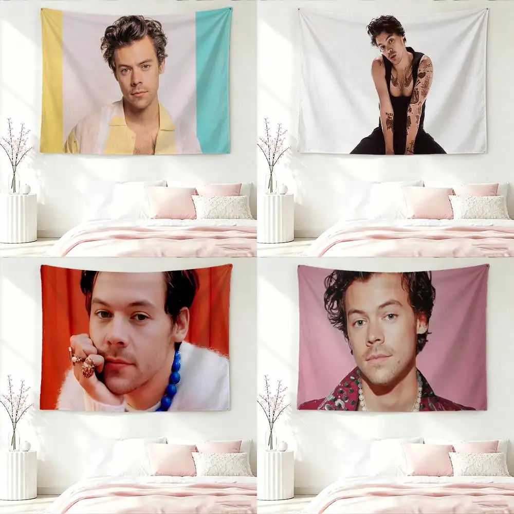 Singer H-Harry Styles Flag Outdoor Decorations for Bedrooms Home Decor Items Banners Tapestry