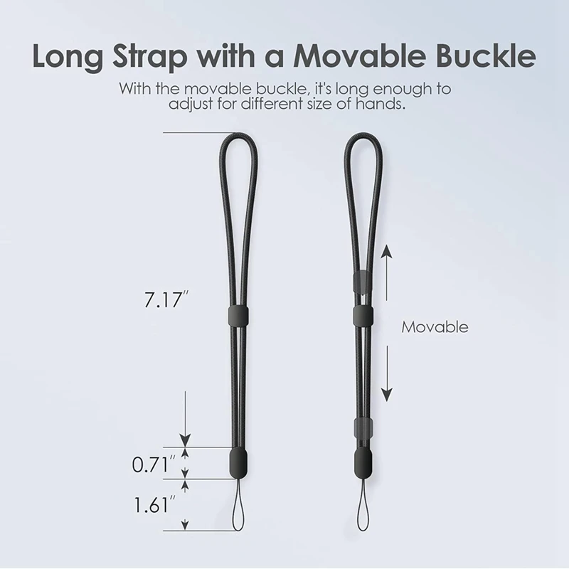 M05K Hand Wrist Strap Lanyard, 6 Pack Adjustable Colorful Nylon Hand Wrist Straps For Gopro, Camera, Keys, Keychain, Phone