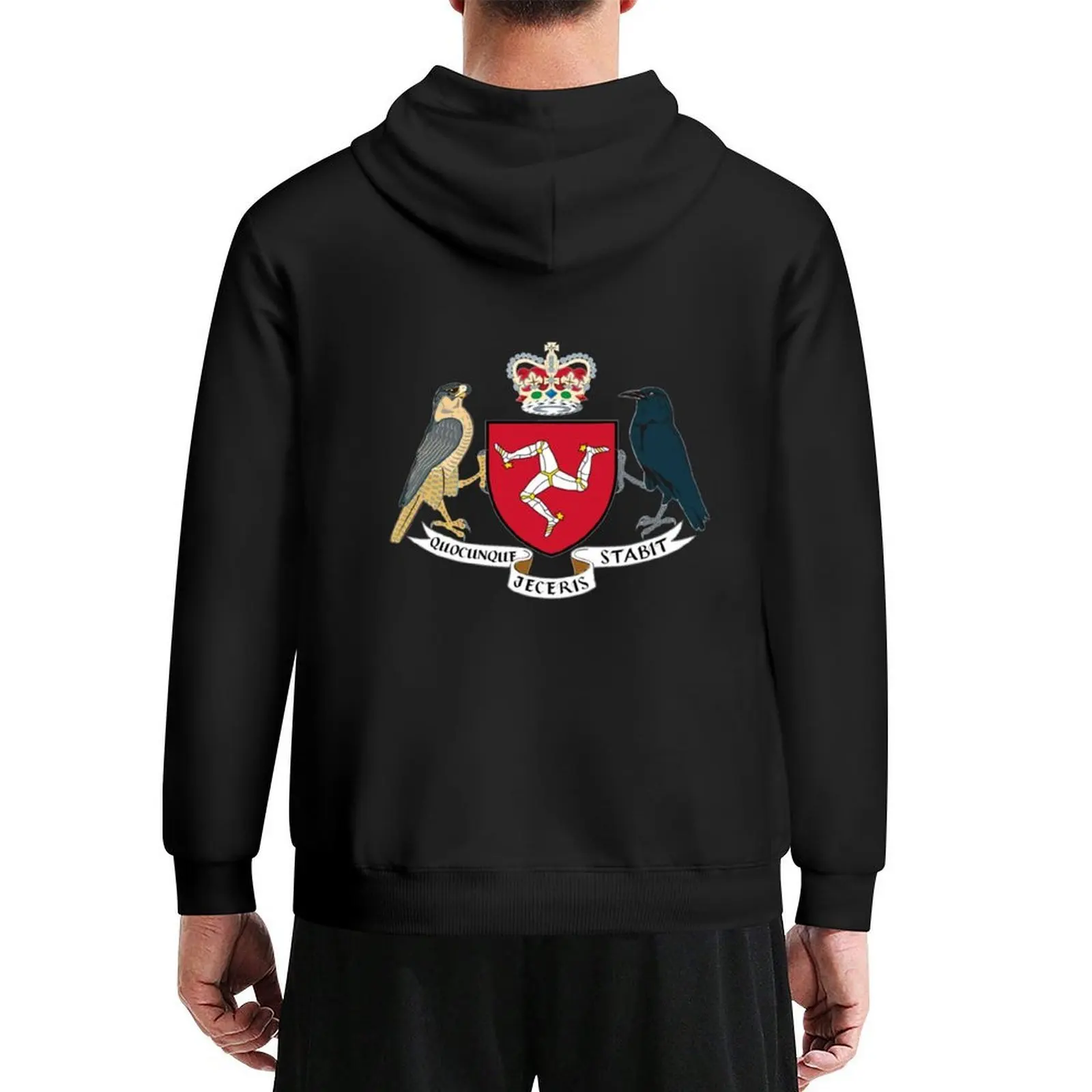 

Isle Of Man Flag 3 Legs Of Man Manx Coat Of Arms Celtic Triskelion Hoodie men wear men's coat mens clothes pullover hoodies