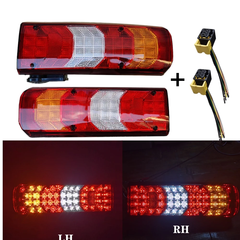 1pc RH/ LH For M-Benz TRUCK MP4 Actros 24V 30W LED Truck Trailer Tail Light 0035441703 0035440803 European Truck Lights