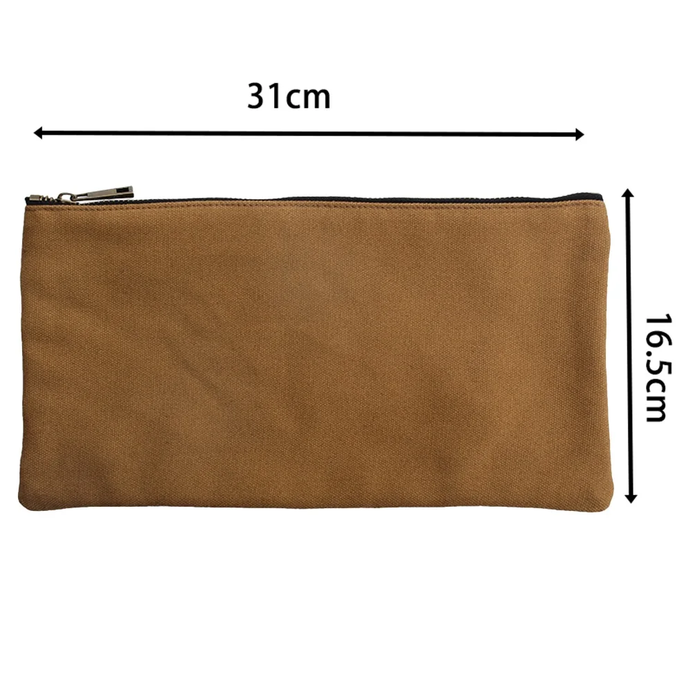 Multifunction Tool Kit Bag Instrument Storage 31cm*16.5cm Canvas Double Layer Tool Bag Small Waterproof Chainsaws