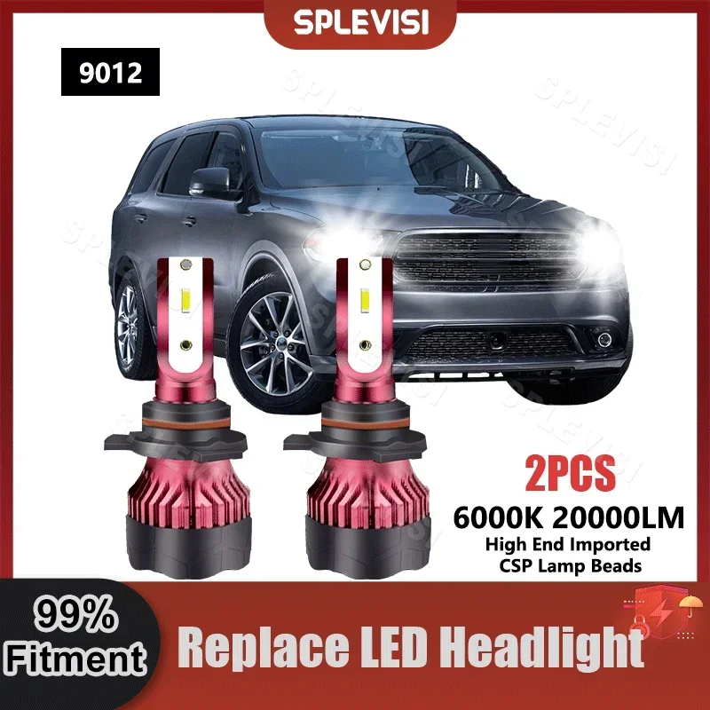 

Superior CSP Chips Car LED Headlight Headlamp 9V-36V 6000K HID White For Dodge Durango 2014 2015