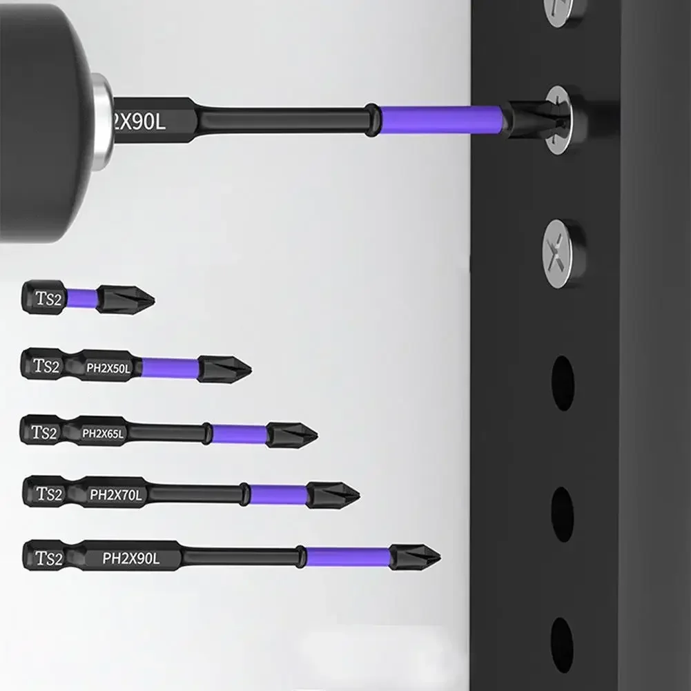 

Reliable PH2 Magnetic Batch Head Cross Screwdriver Impact Drill Bit 2590mm Perfect For High Strength Screw Driving