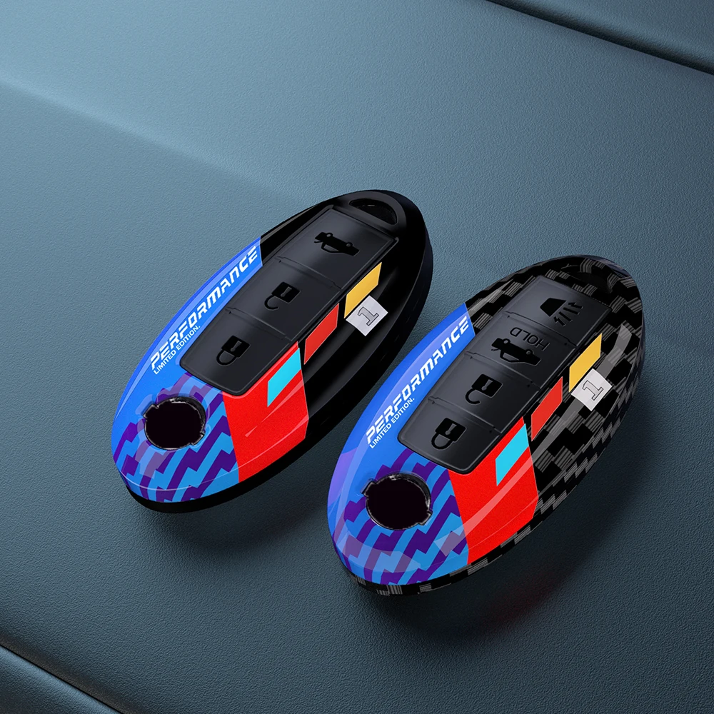 Car Key Case Cover Shell Fob for Nissan Altima Sentra Maxima Rogue Armada Pathfinder Versa Smart Key 3/4/5 Button