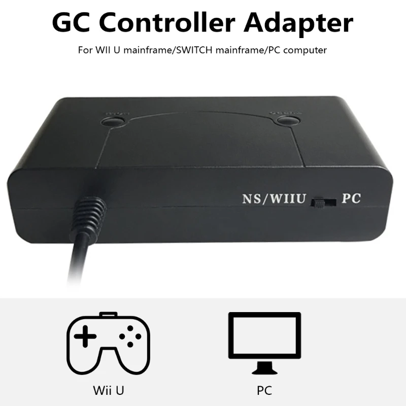 USB Game Controllers Long Cable 4-Port Game Handle Converter Expand Your Game Option for Game Cube Gamepad Dropship