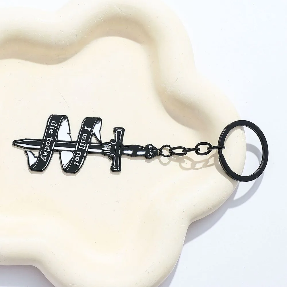 Fashion Fourth Wing Black Dragon Keychain New Cool Pendant Car Key Holder  Backpack Ornament Accessory for Boy and Men Gifts