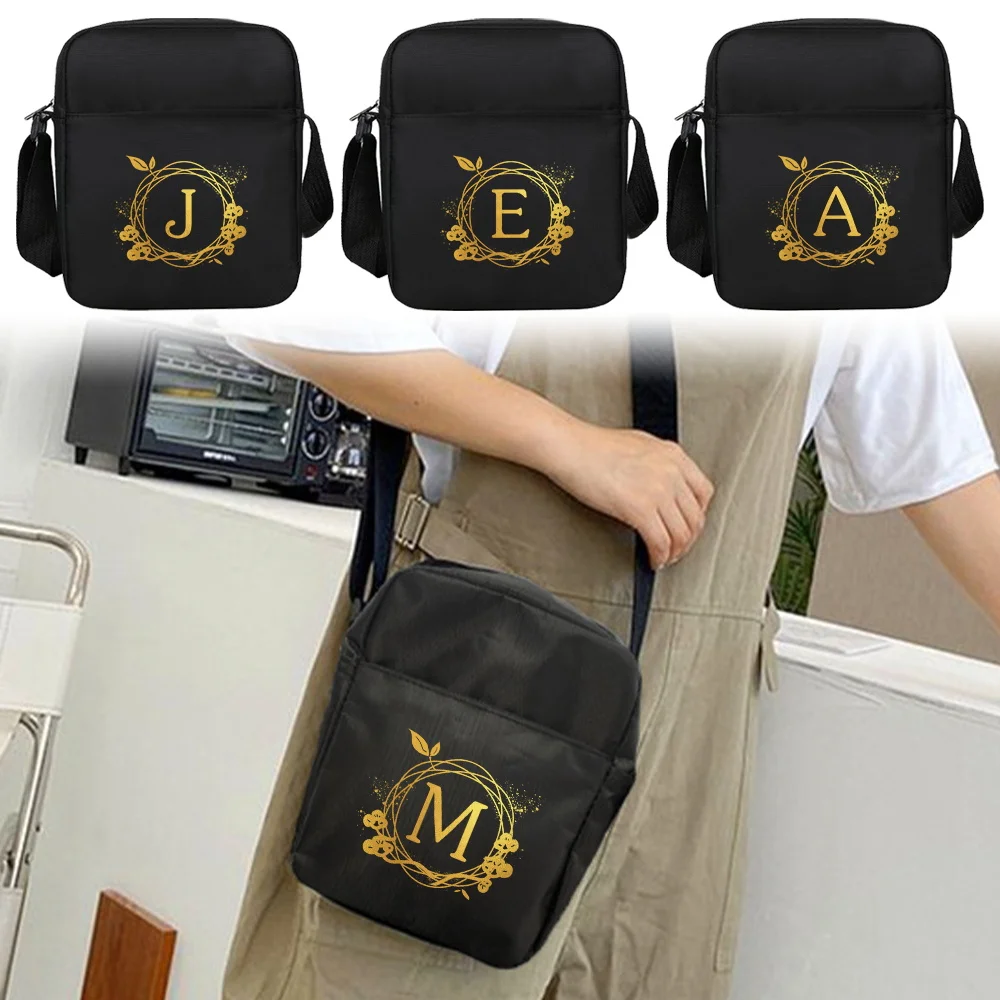 Shoulder Bag Men's Korean Style Messenger Bags Crossbody Bag Outdoor Portable Leisure Women Diagonal Pouch Wreath Series