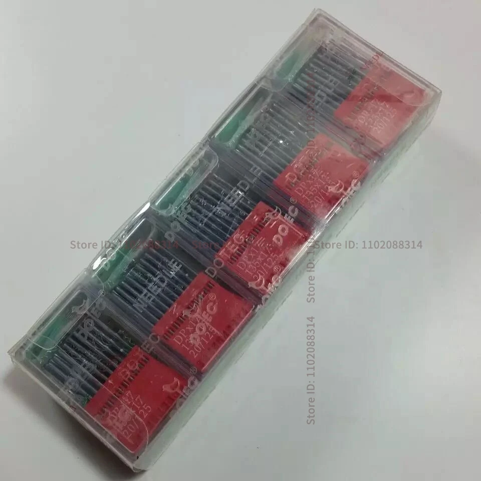 100PCS DPX17 DP*17 135*17 135X17 Needle Germany Dotec Needles Synchronous Dy High Head Lockstitch Overlock Sewing 12 14 16 18