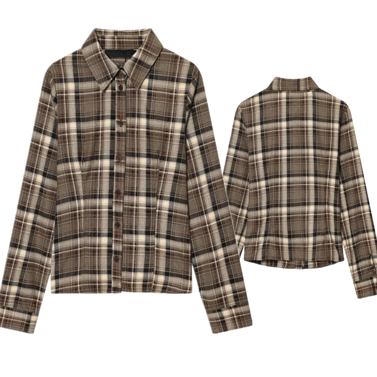 

Dave&Di/2026 весенняя рубашка в клетку, женские топы, уличная мода для девочек, рубашки с длинными рукавами, блузки, женская одежда, рубашки, топы