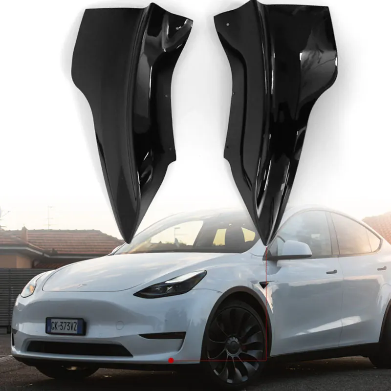 For Tesla Model 3 Y Adjustable Universal Vehicle Car Front Bumper Lip Body Kit Spoiler Splitter Scratch Protector Anti Scratch